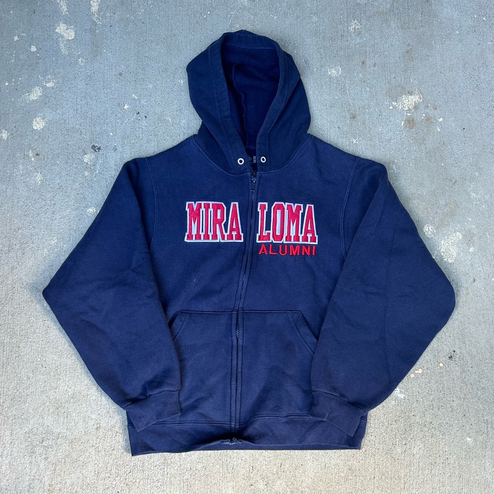 mira loma college alumni zip up vintage